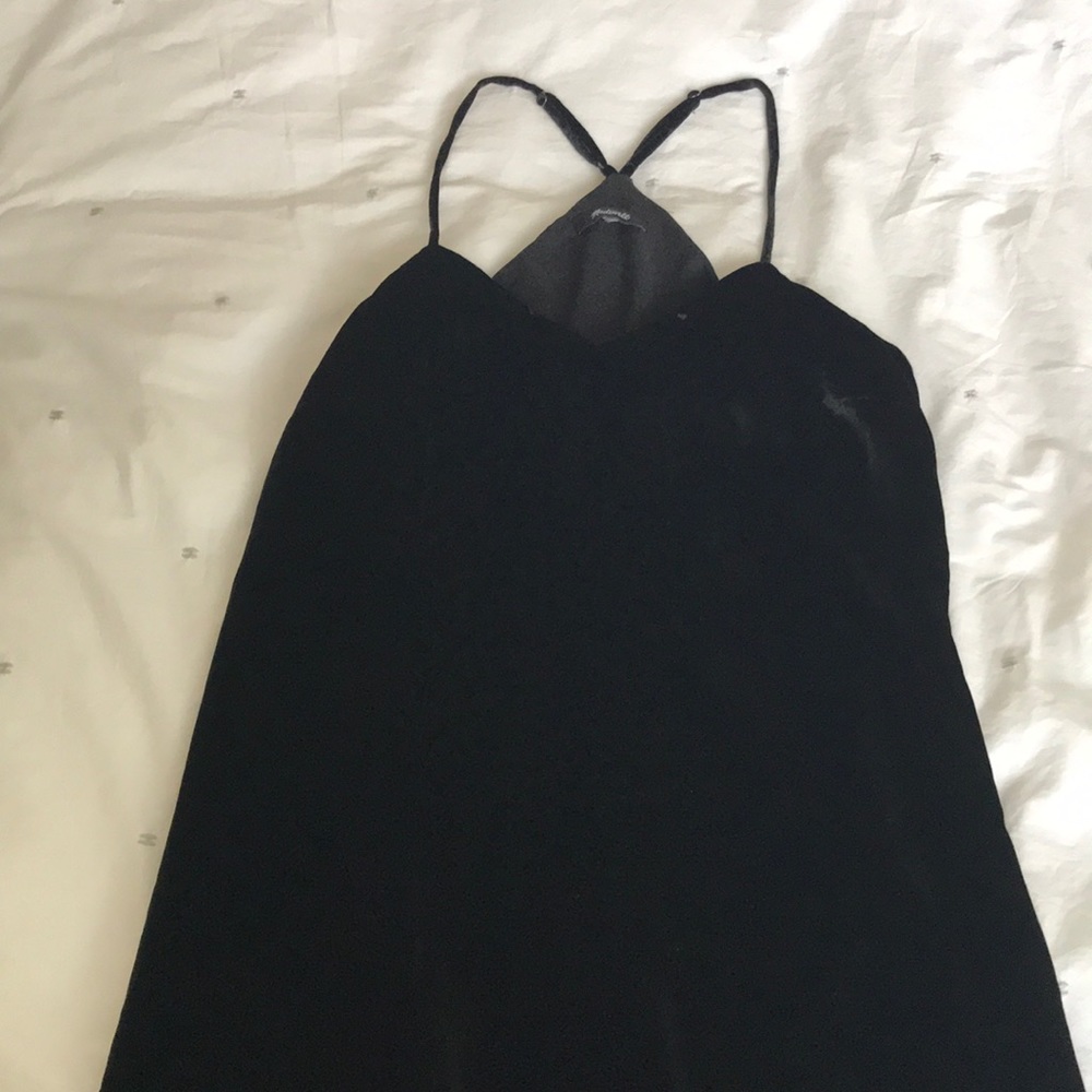 Black velvet dress
